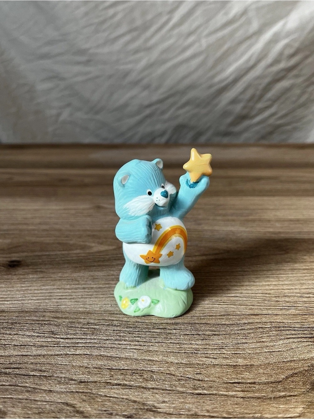 Vintage 80s Care Bears American Greetings Ceramic Wish Bear Figurine Collectable
